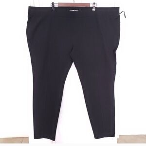 Ava and Viv Black Causal Formal Pants Plus Size 4X